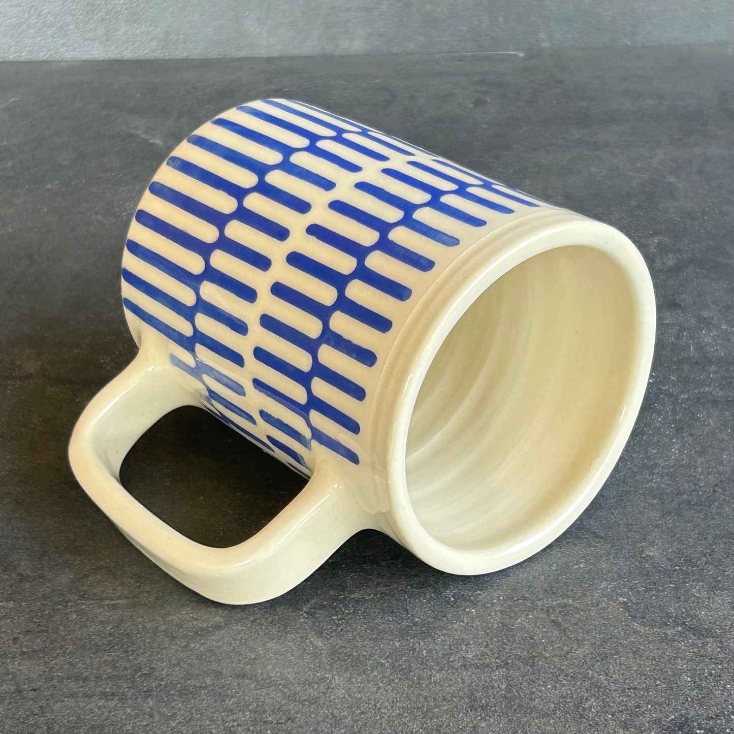 Pattern Mug - Blue / White