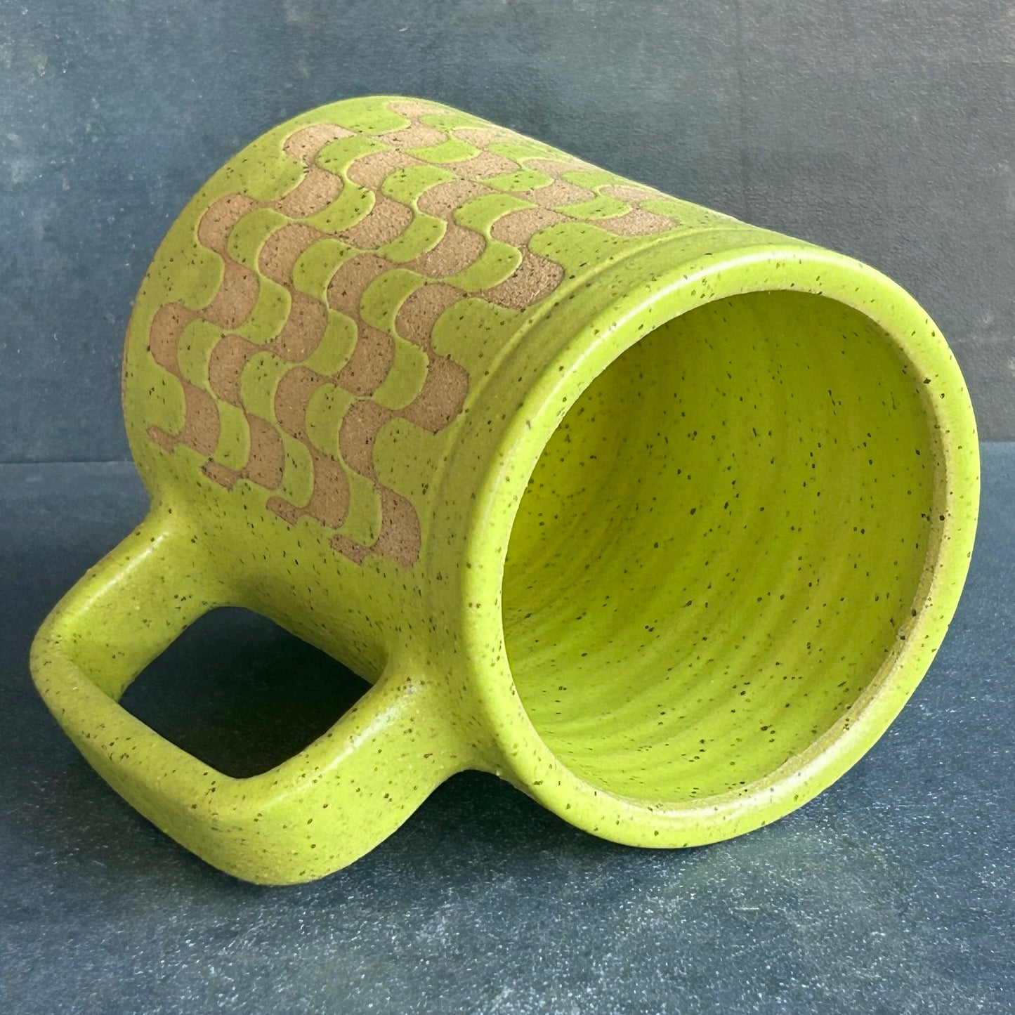 Retro Mug - Citrus Matte / Speckled Buff