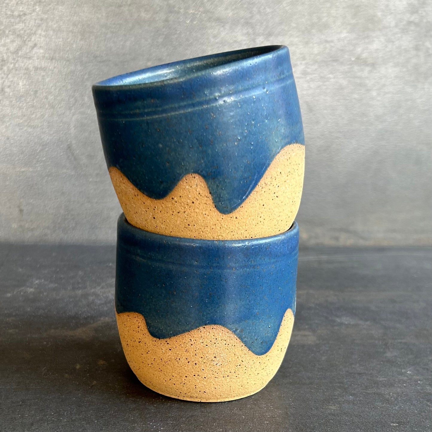8oz Wave Cup -Midnight Blue / Speckled Buff