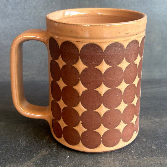 Dots Mug -Nude / Rust