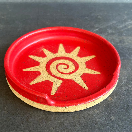 Sun Coaster - Red Matte / Speckled Buff