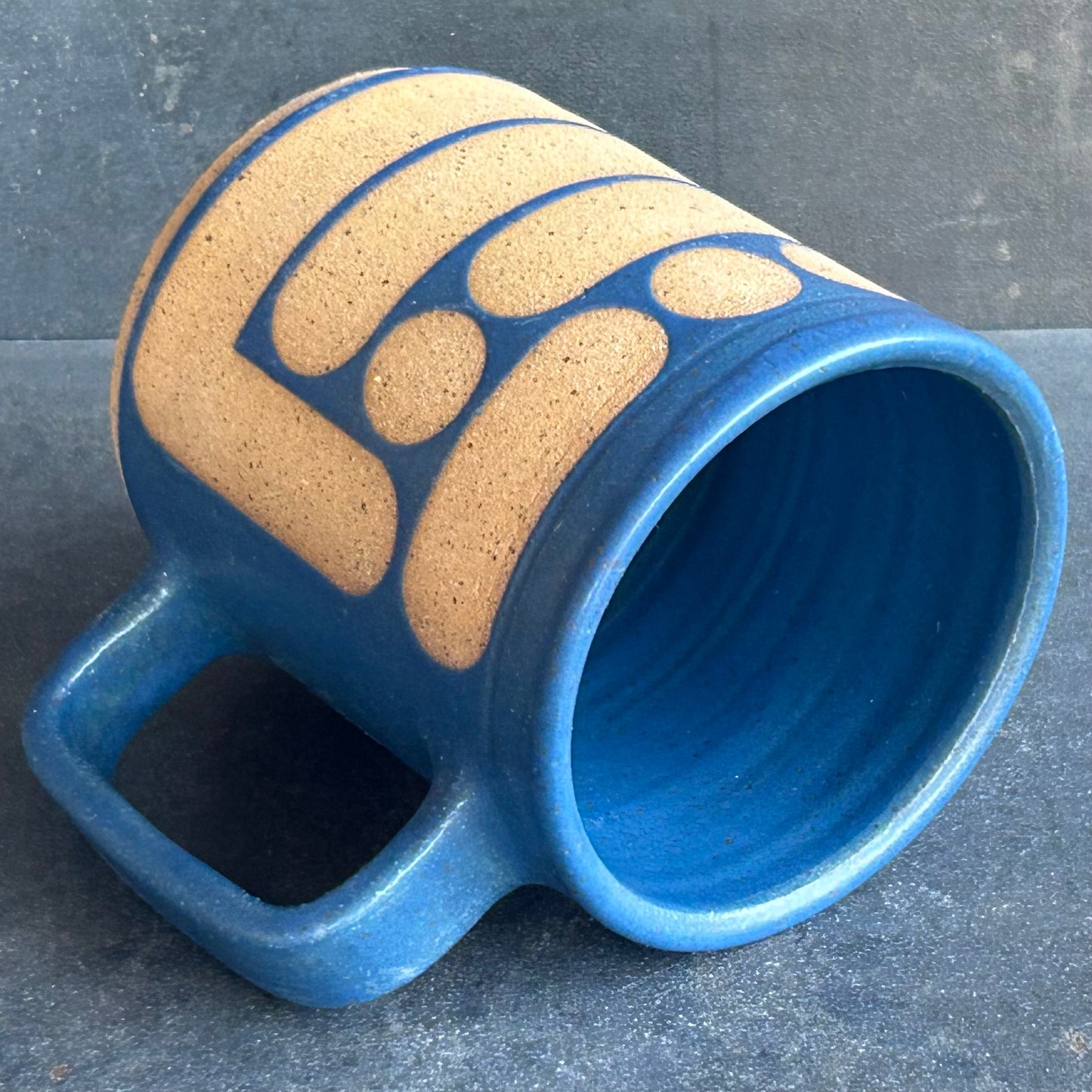 Blob Mug - Midnight Blue / Speckled Buff