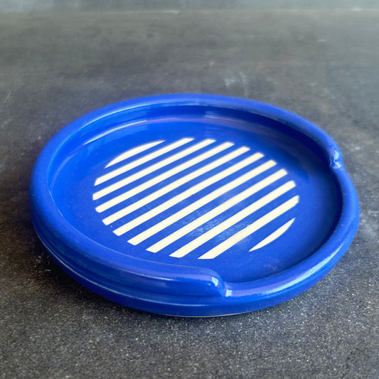 Stripe Spoon Rest - Blue / White