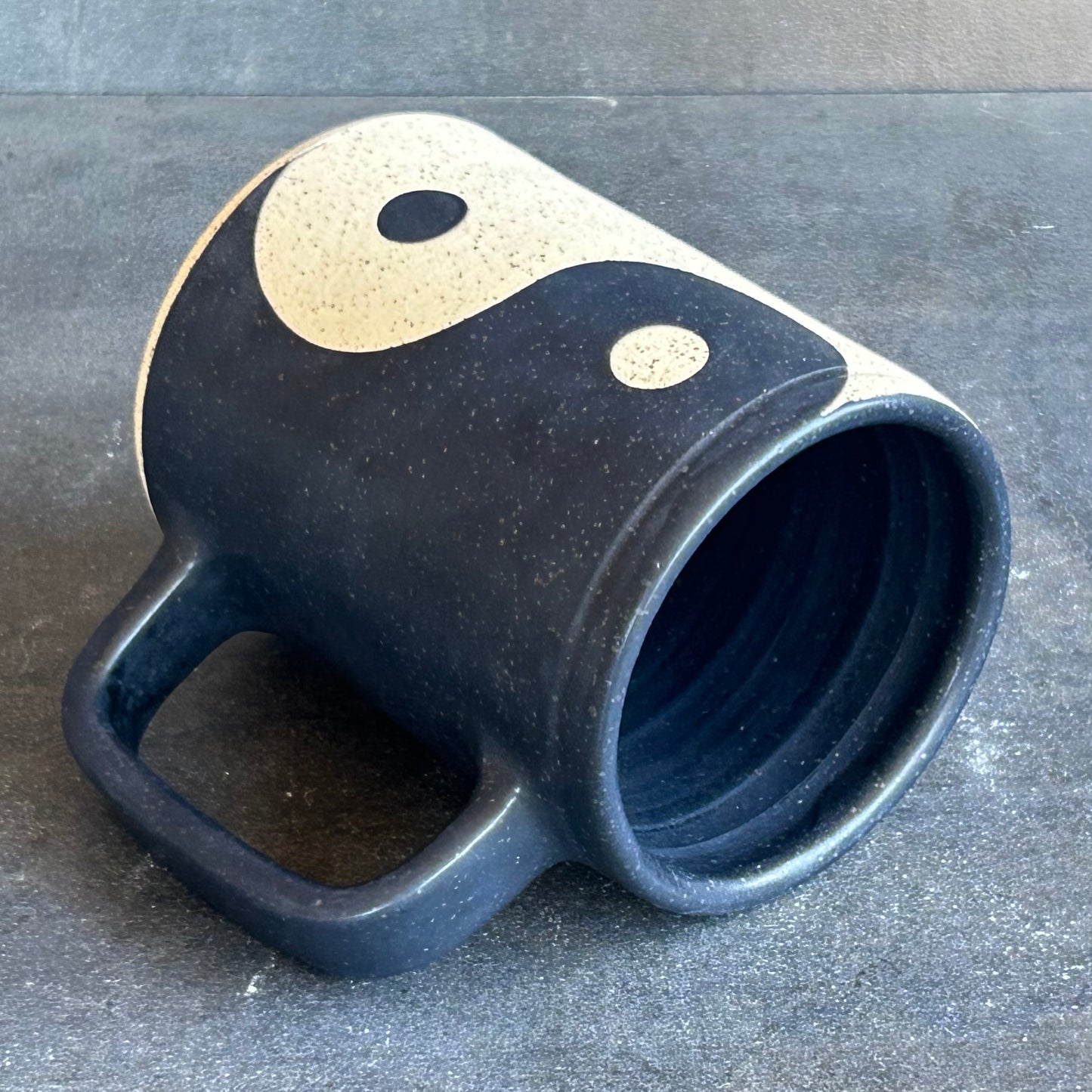 Yin Yang Mug - Matte Black / Speckle