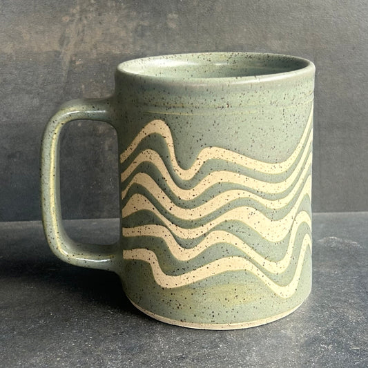 Wave Mug - Ocean / Speckled White