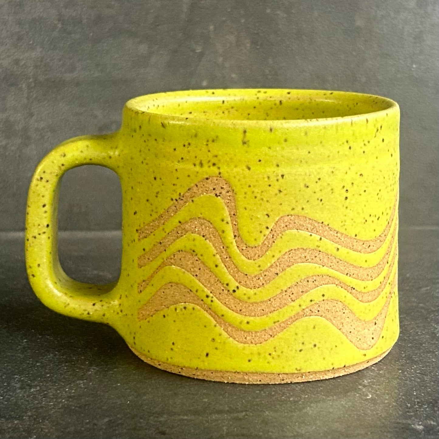 Mini Wave Mug - Citrus Matte / Speckled Buff
