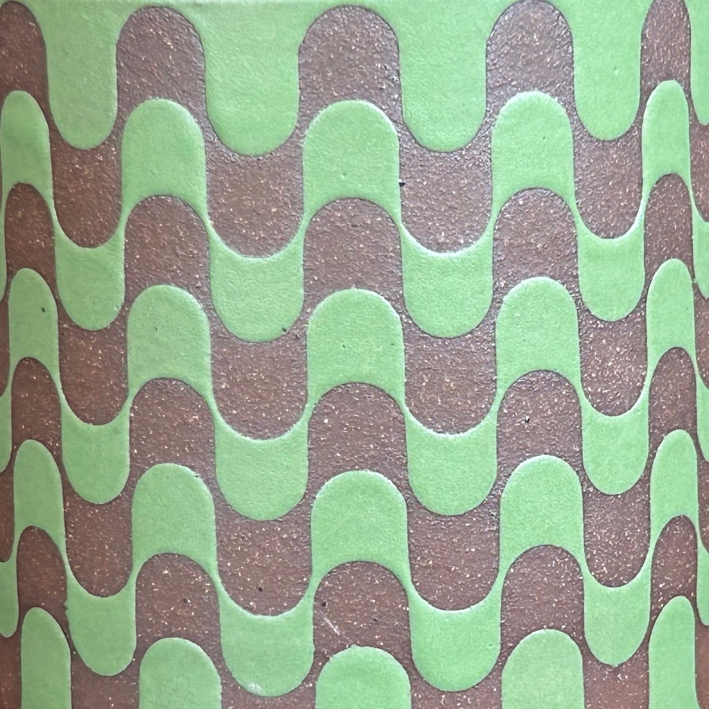 Retro Mug - Green Matte / Rust