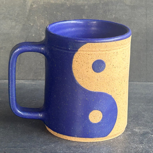 Yin Yang Mug - Blue / Speckle Buff