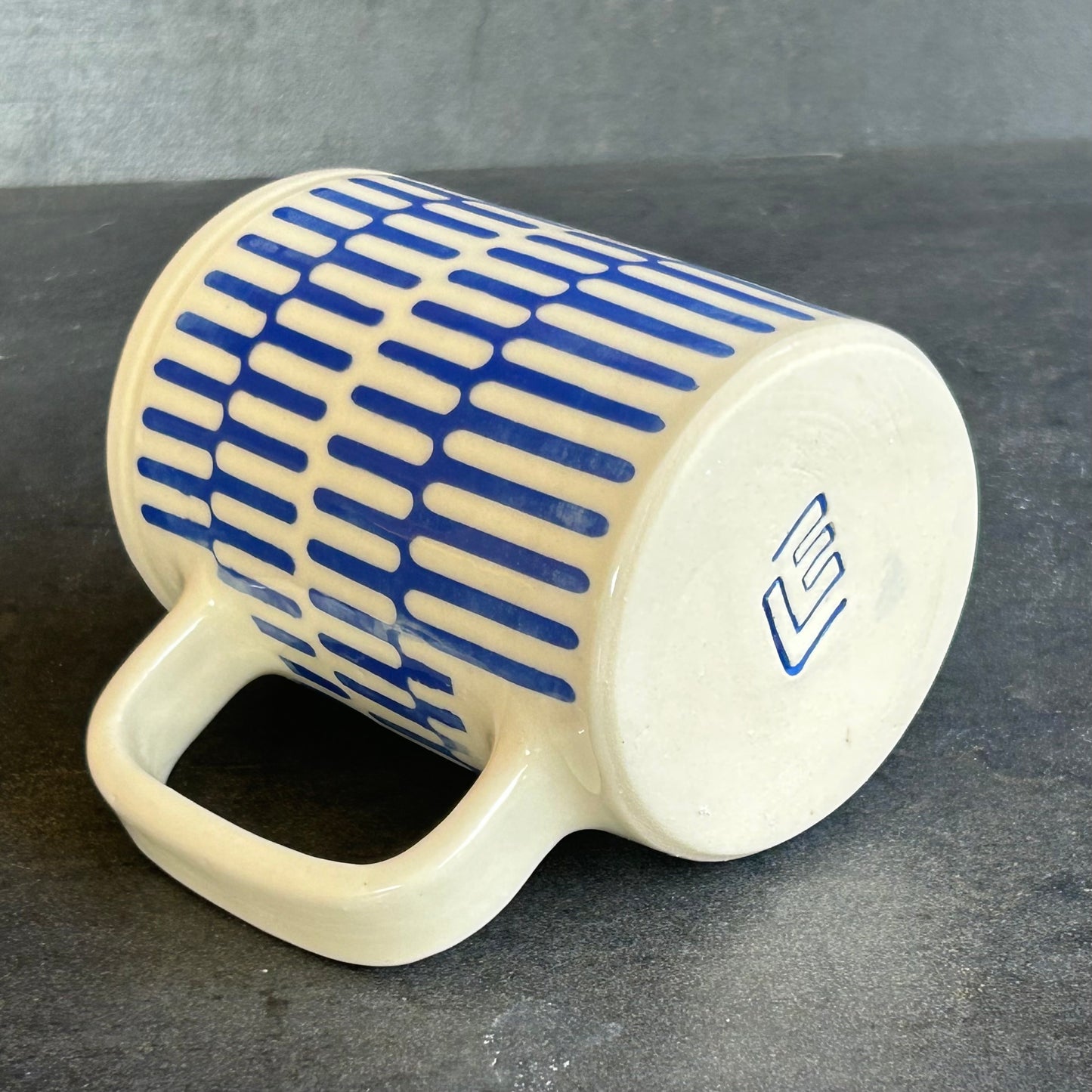 Pattern Mug - Blue / White