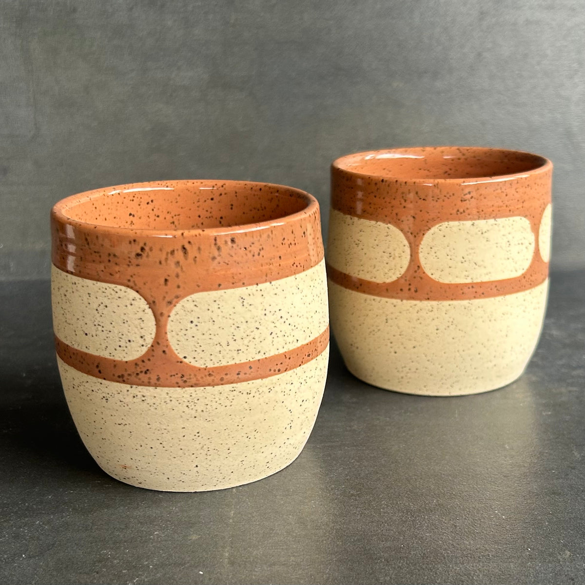 8oz Blob Cup - Nude / Speckled White