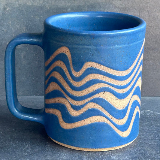 Wave Mug - Midnight Blue / Speckled Buff