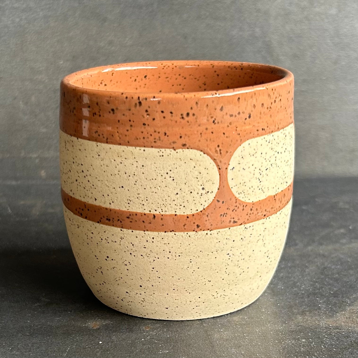 8oz Blob Cup - Nude / Speckled White