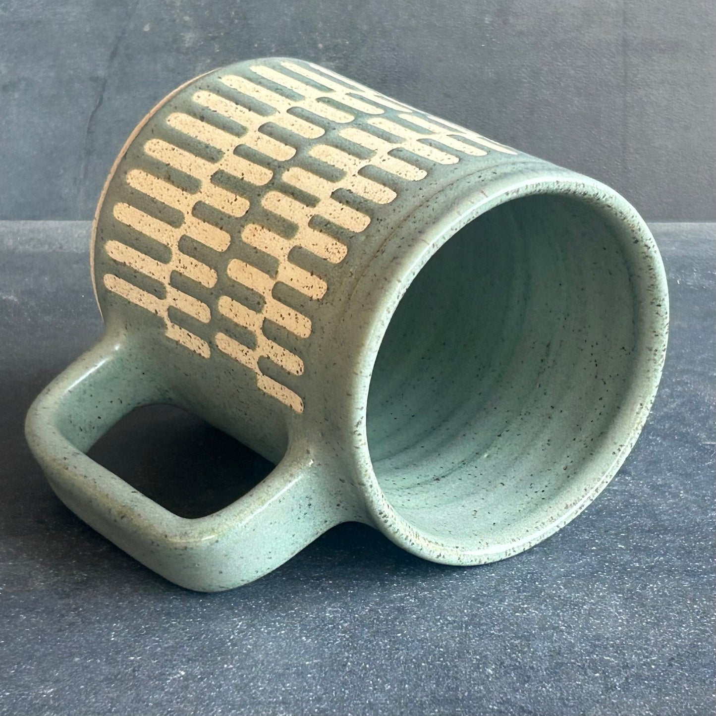 Pattern Mug - Ocean / Speckled White