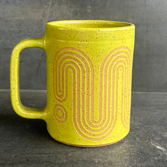 Big Wave Mug - Citrus Matte / Speckled Buff