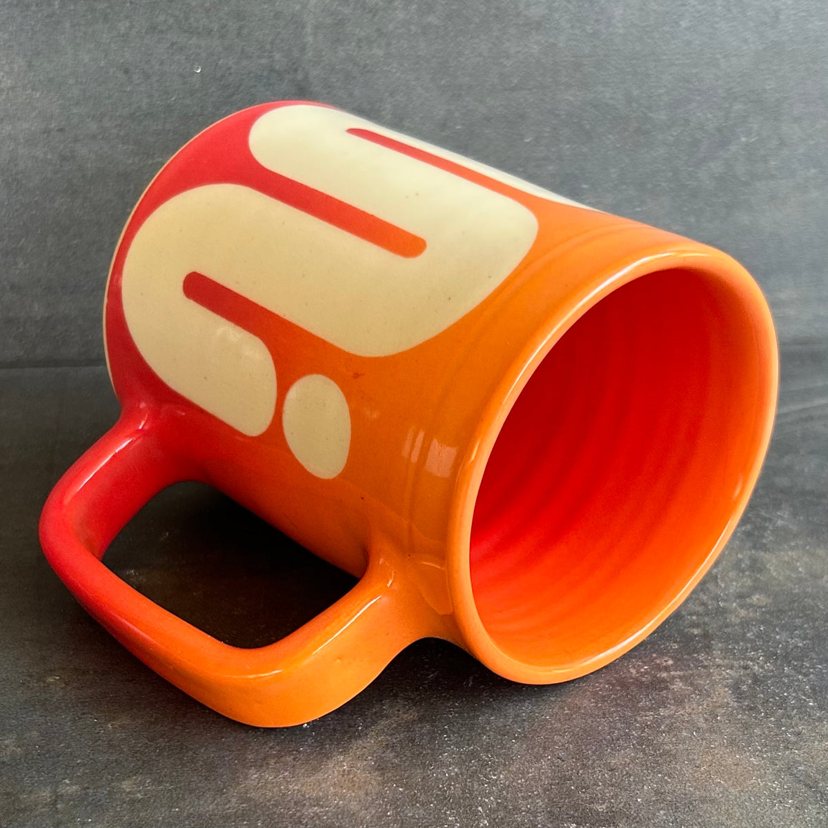 Big Wave Mug (solid) - Fade Red to Yellow