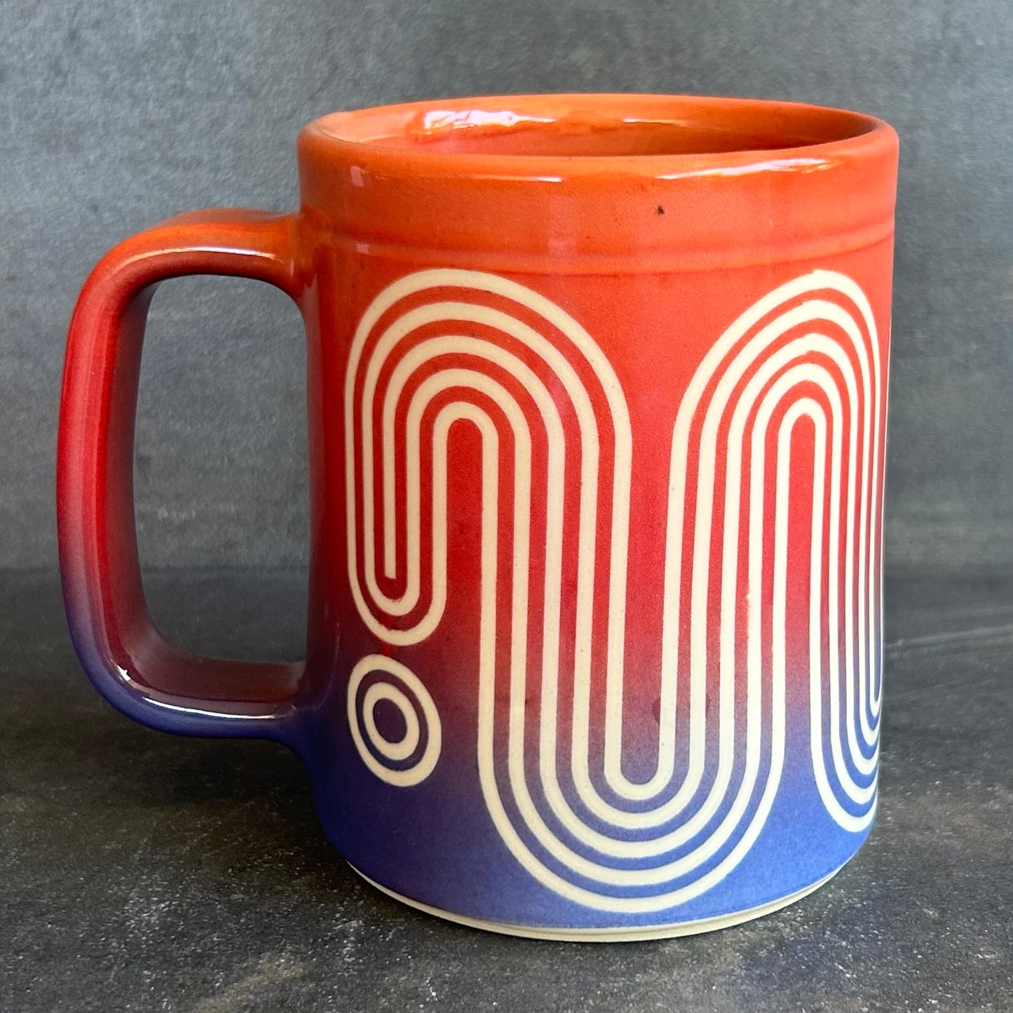 Big Wave Mug -  Fade Blue to Red