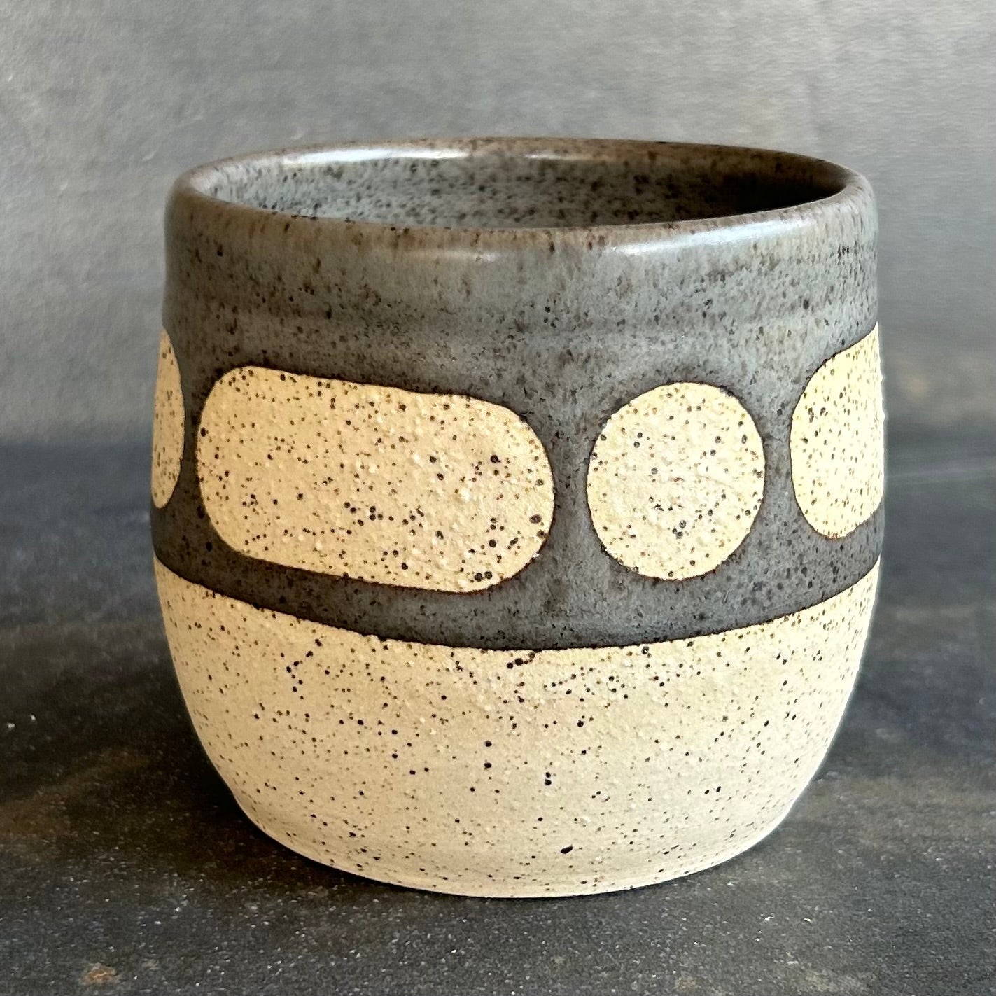 8oz Blob Cup - Gray / Speckled White