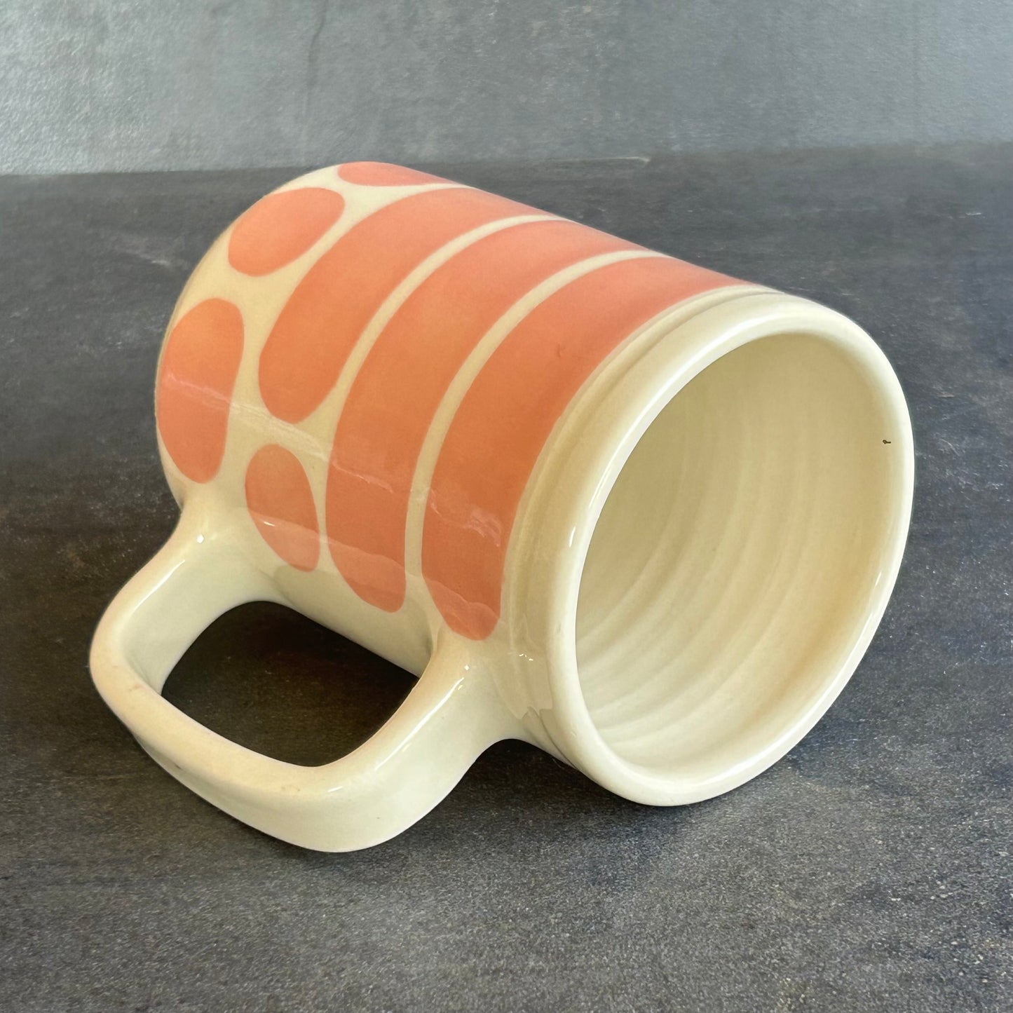 Blob Print Mug - Pink / White