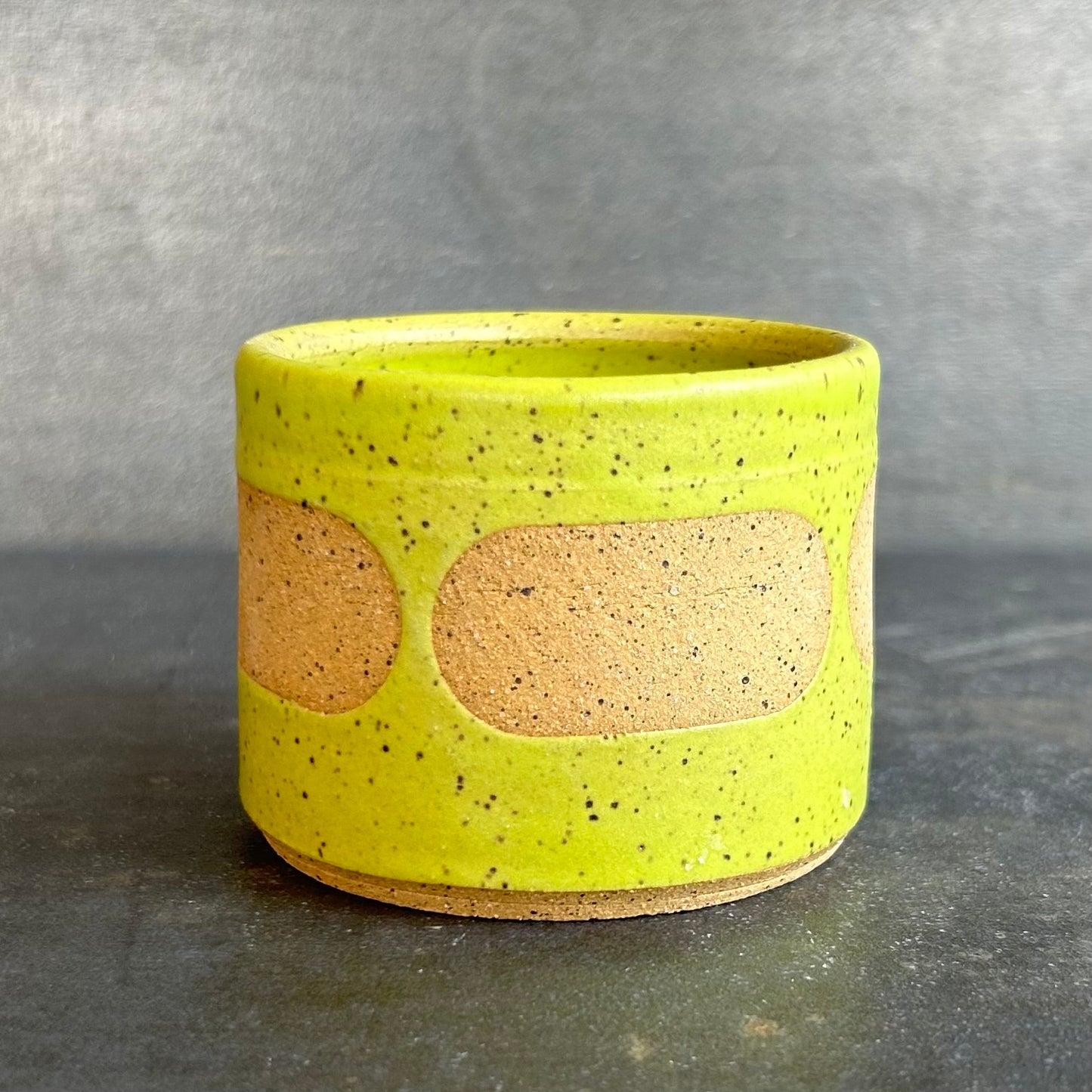 4oz. Blob Cortada Cup - Citrus Matte / Speckled Buff