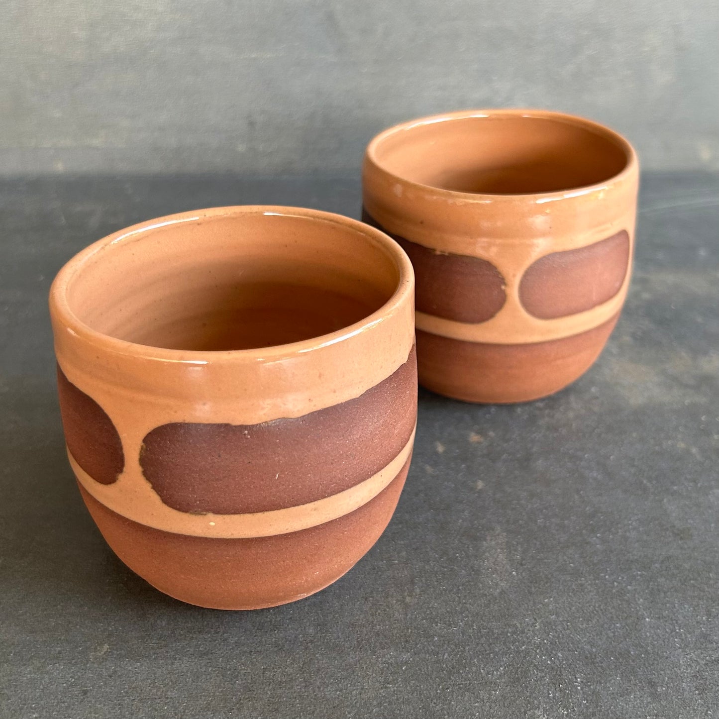 8oz Blob Cup - Nude / Rust