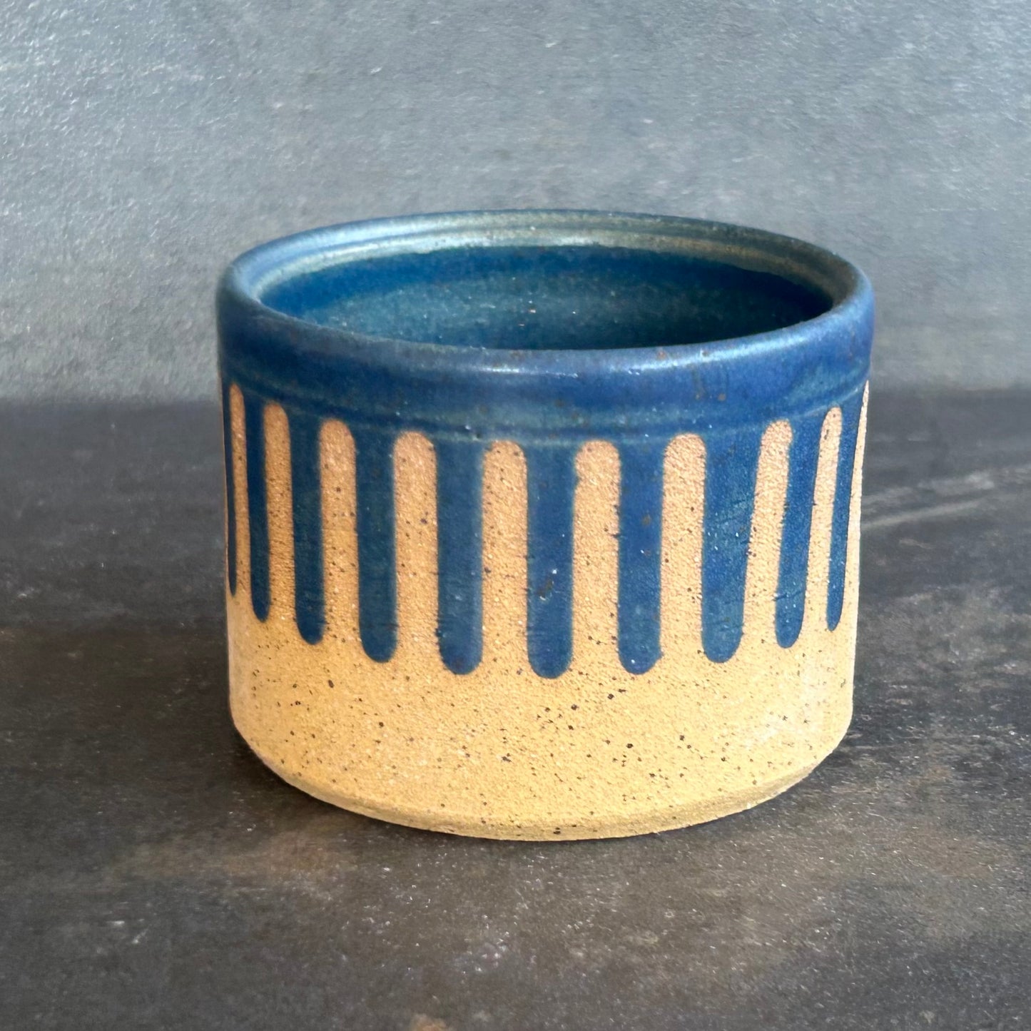 4oz. Drip Cortada Cup - Midnight Blue / Speckled Buff