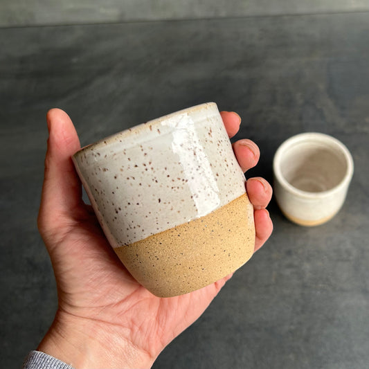 Espresso Cup - Speckled White