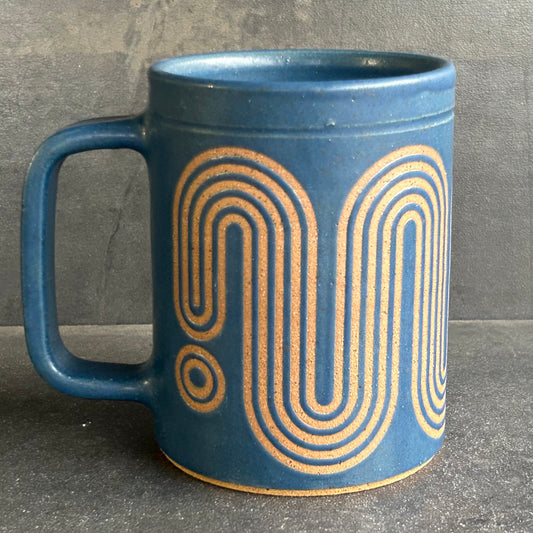 Big Wave Mug - Midnight Blue / Speckled Buff