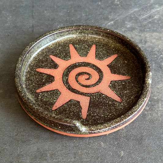 Sun Coaster - Temmoku / Rust