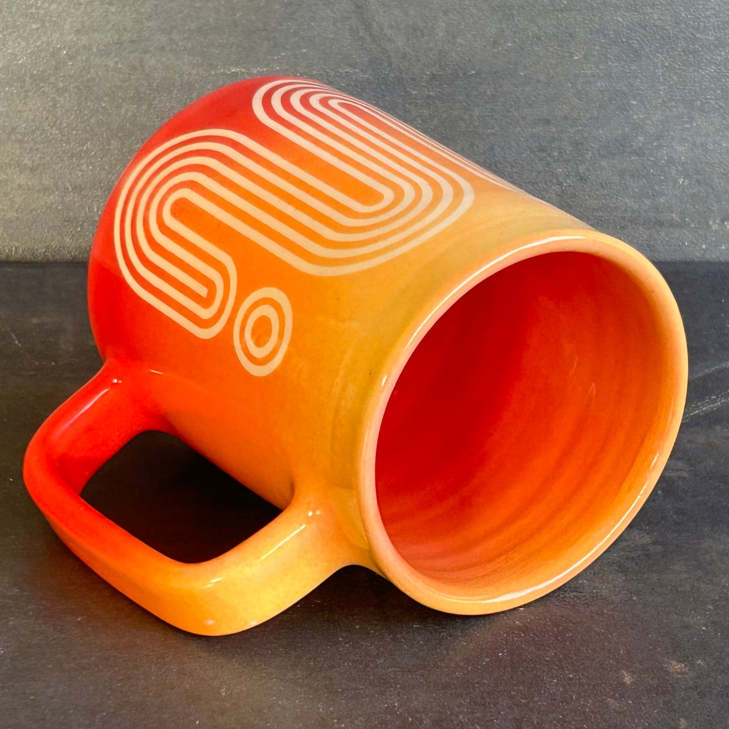 Big Wave Mug -  Fade Red to Yellow