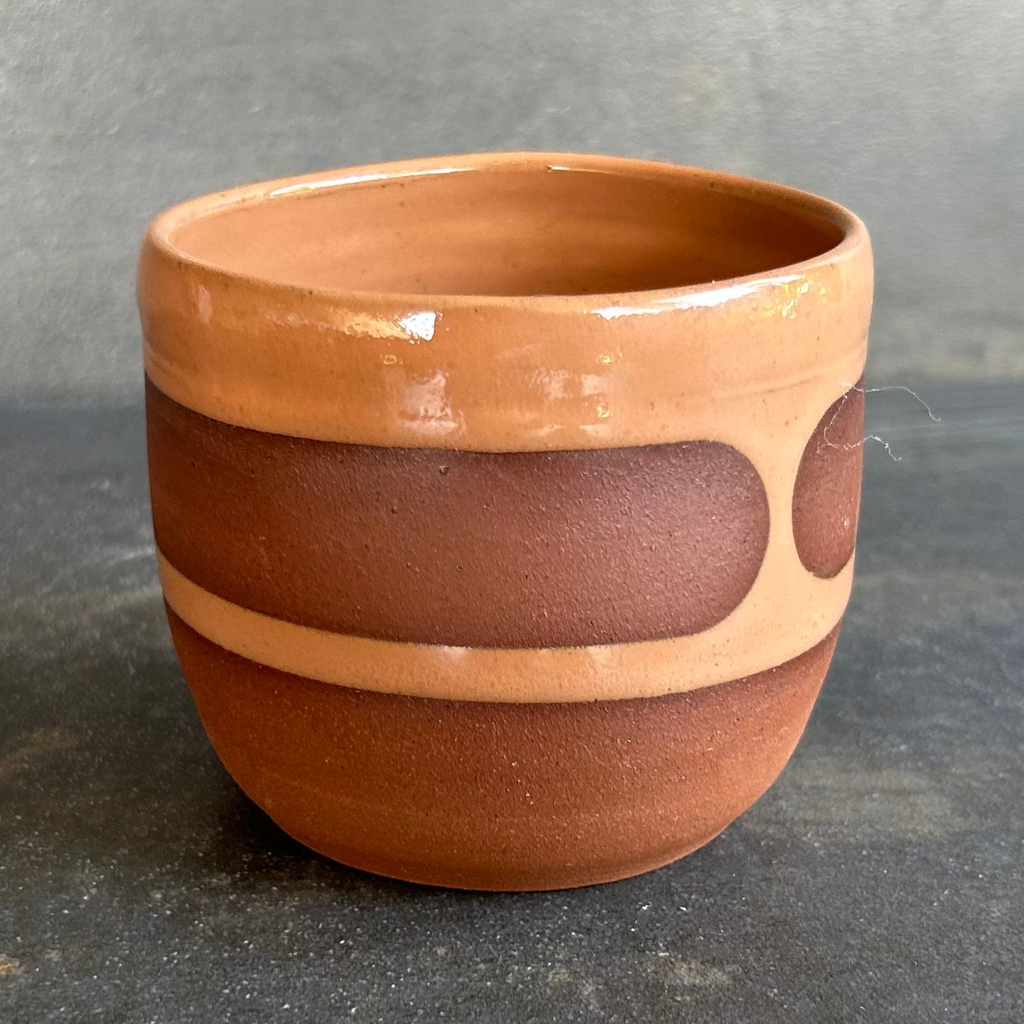 8oz Blob Cup - Nude / Rust