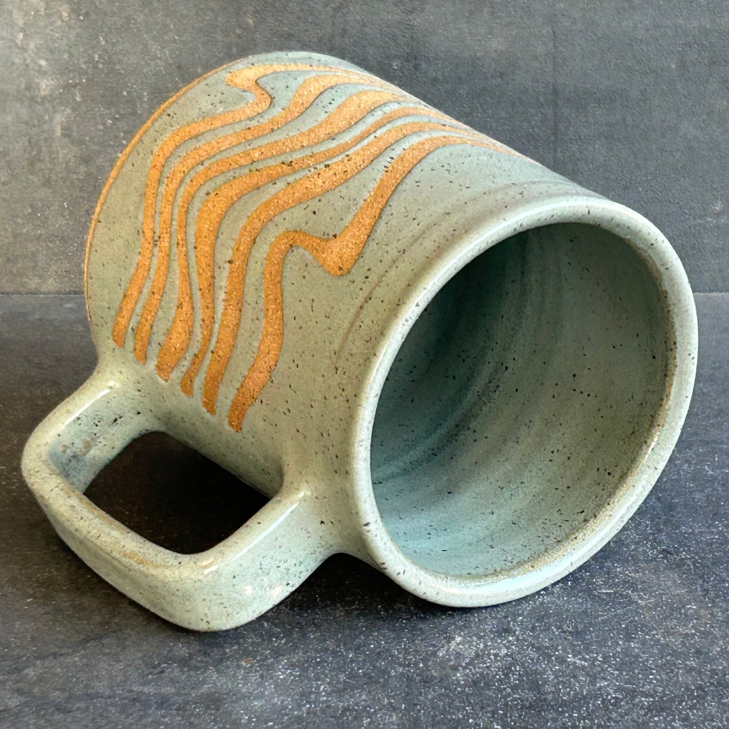 Wave Mug - Ocean / Speckled Buff