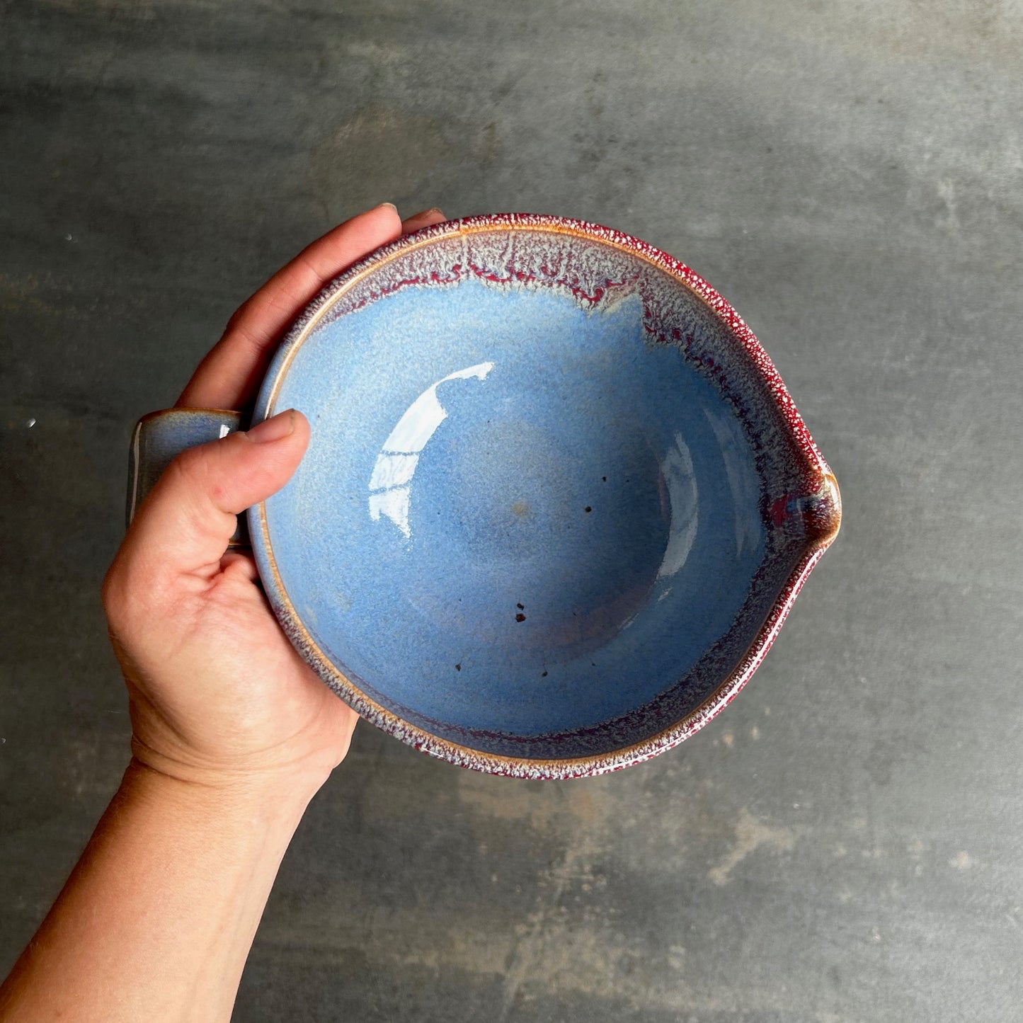 Mixing Bowl - Blue / Red