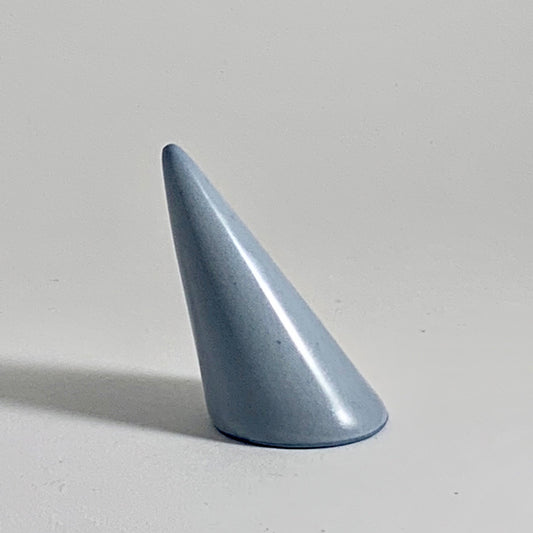 Tilted Ring Cone - Frost w/ Gunmetal Stain - Clear