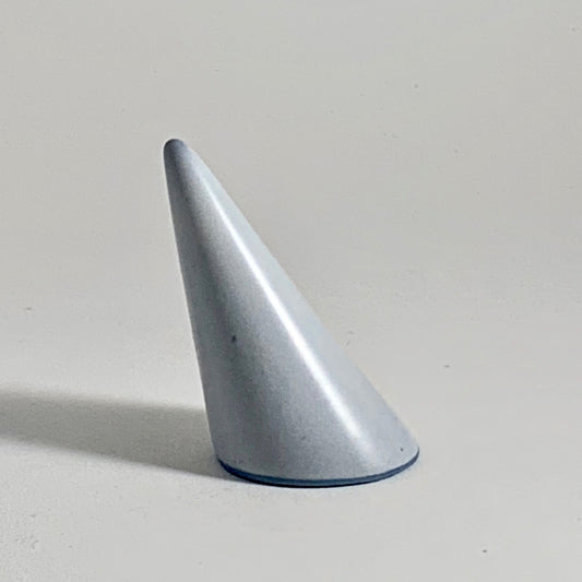Tilted Ring Cone - Frost w/ Gunmetal Stain - White Satin