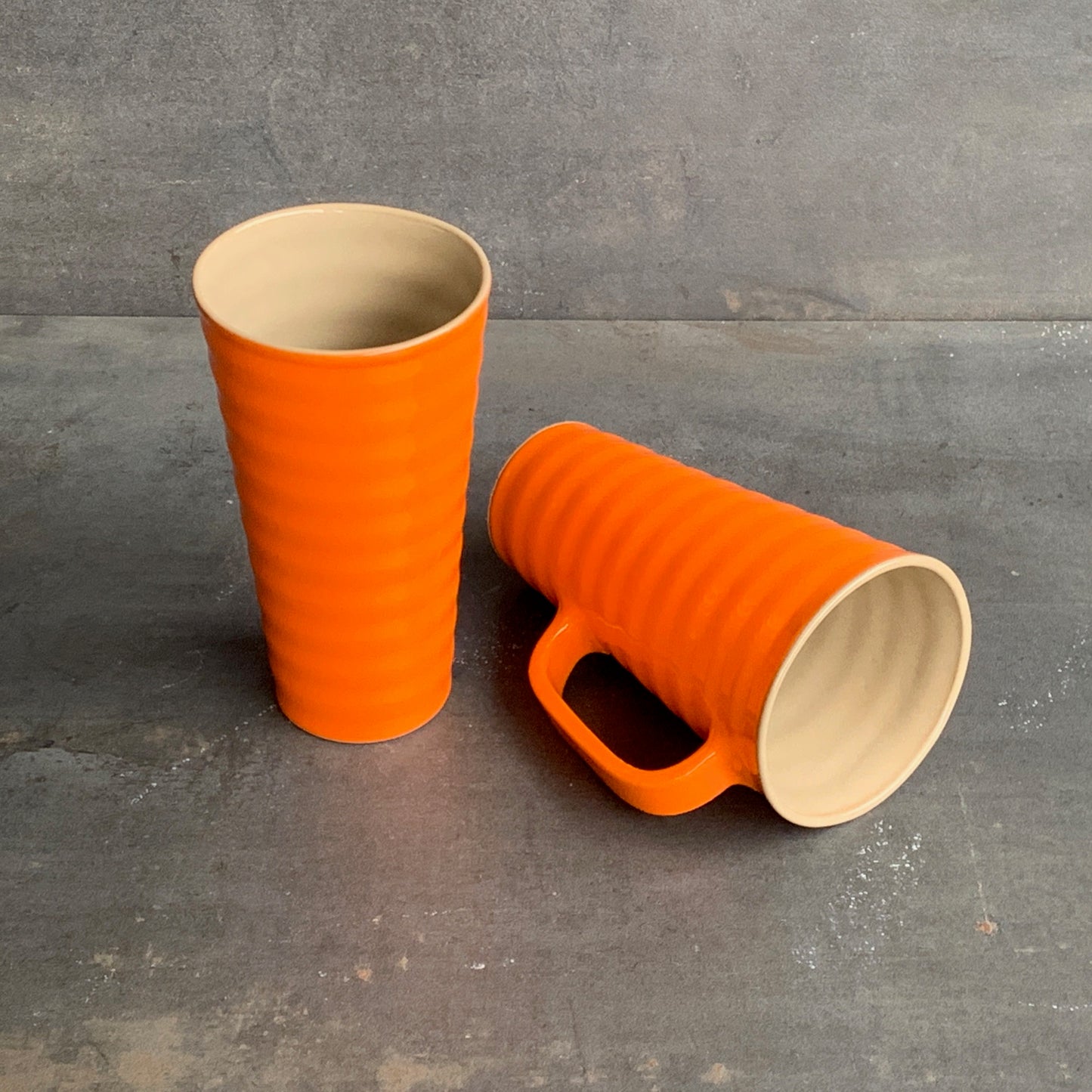 Wavy Mug - Orange / Sand