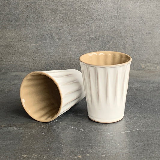 Party Cup - Sand / White
