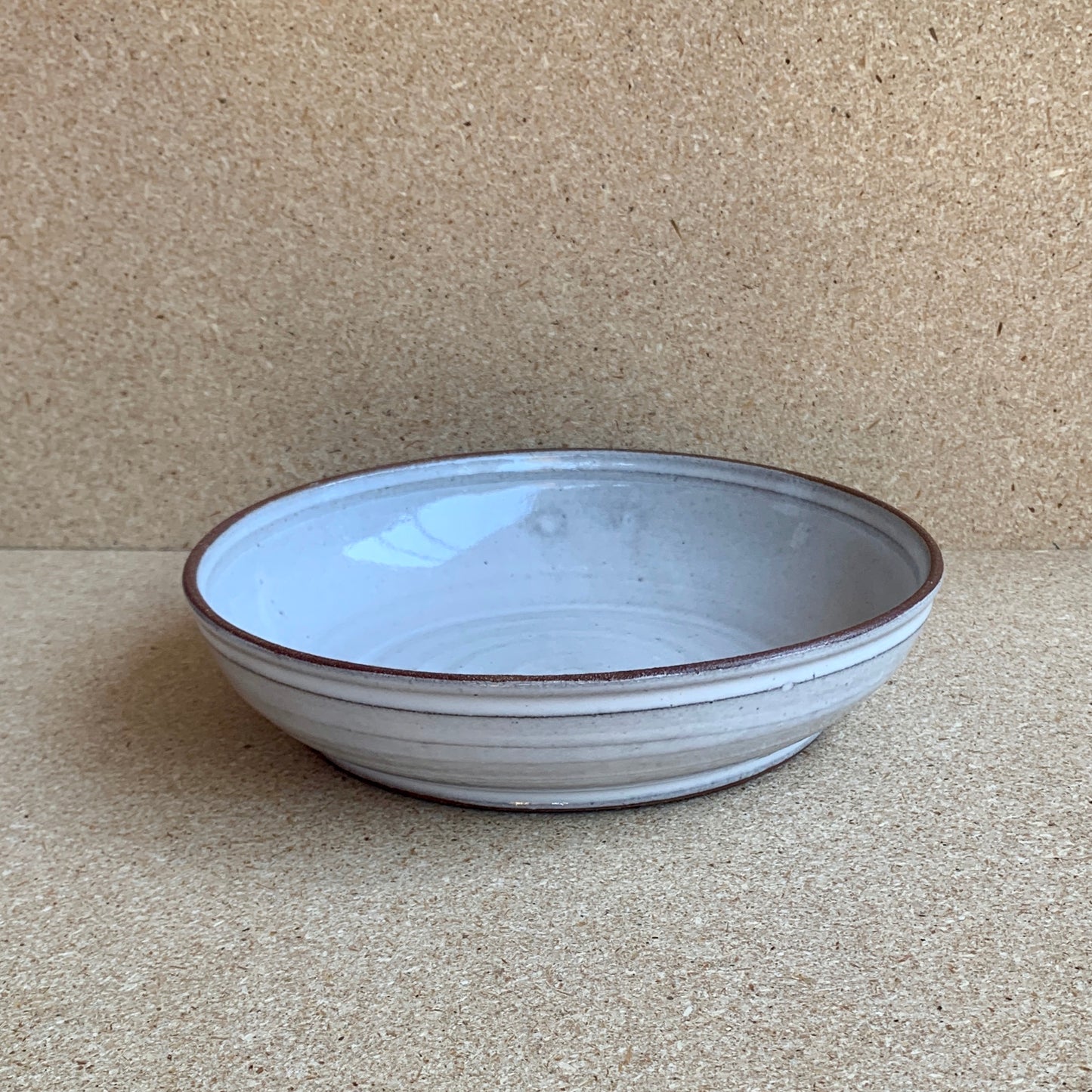 Pasta Plate - White / Rust